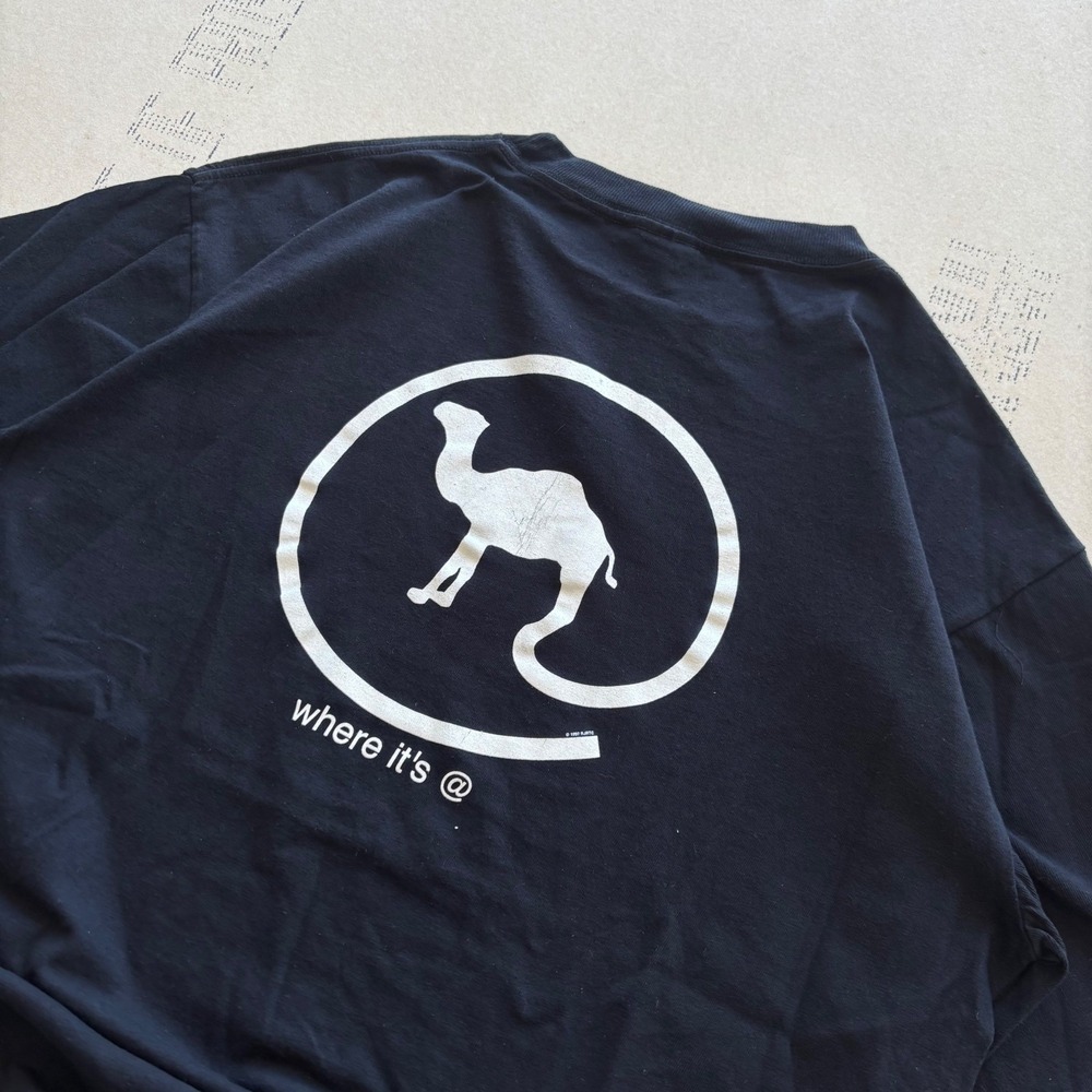 Vintage 90s Camel Joe T-shirt‎ Where It's @ Black XL